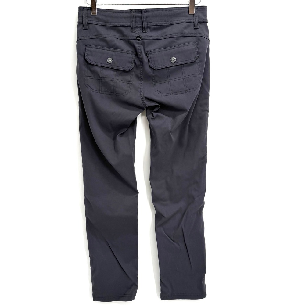 Prana Halle Hiking Pants Size 6 Grey Stretch Roll Up Straight Leg Nylon Blend - Picture 5 of 11